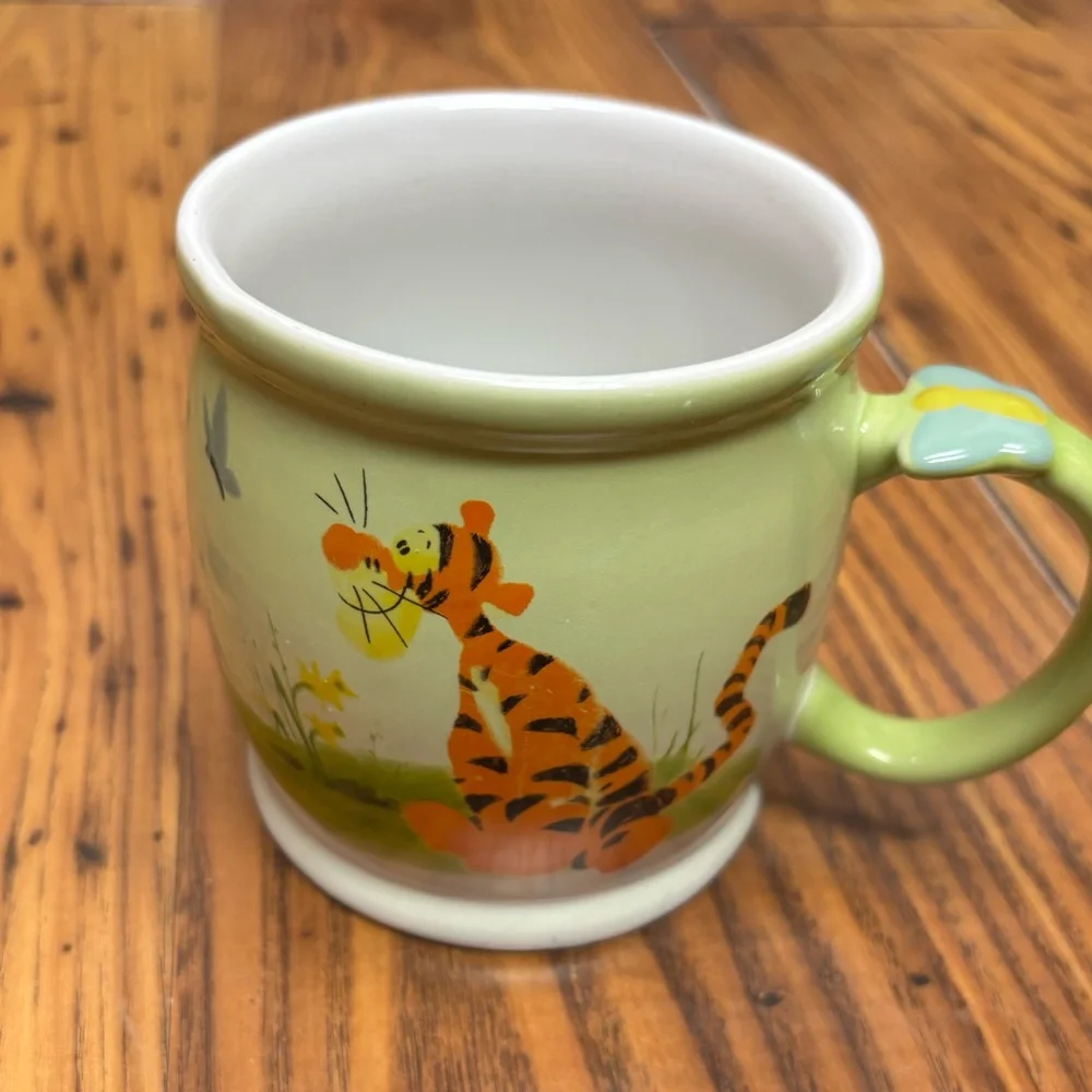 Green‎ Disney Parks Watercolor Mug with Tigger Winnie the Pooh Design